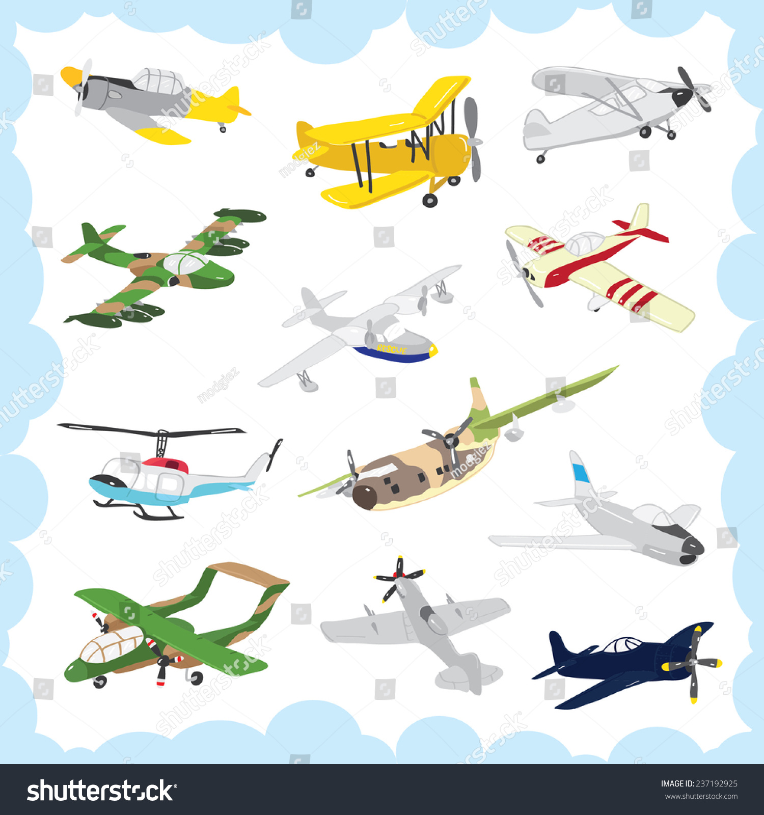 Old Plane Stock Vector (Royalty Free) 237192925 | Shutterstock