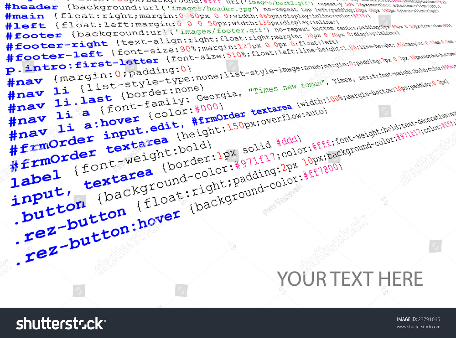 Html Simple Code Vector Colorful Abstract Stock Vector (Royalty Free)  647927719 | Shutterstock