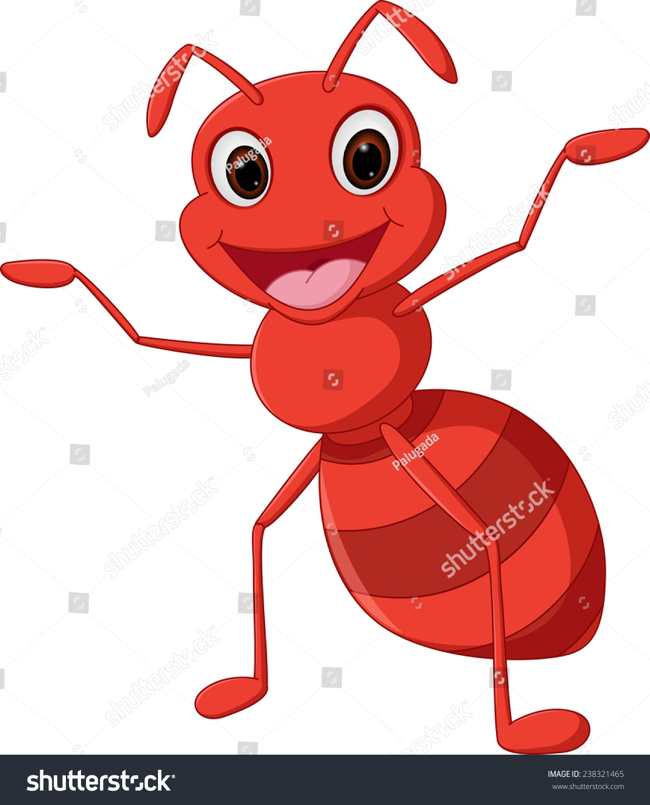 Happy Ant Cartoon Stock Illustration 238321465 | Shutterstock