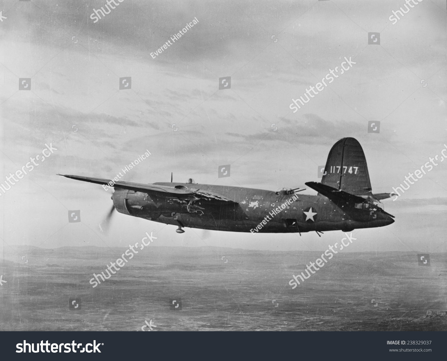 World War Ii B26 Martin Marauder Stock Illustration 238329037 ...