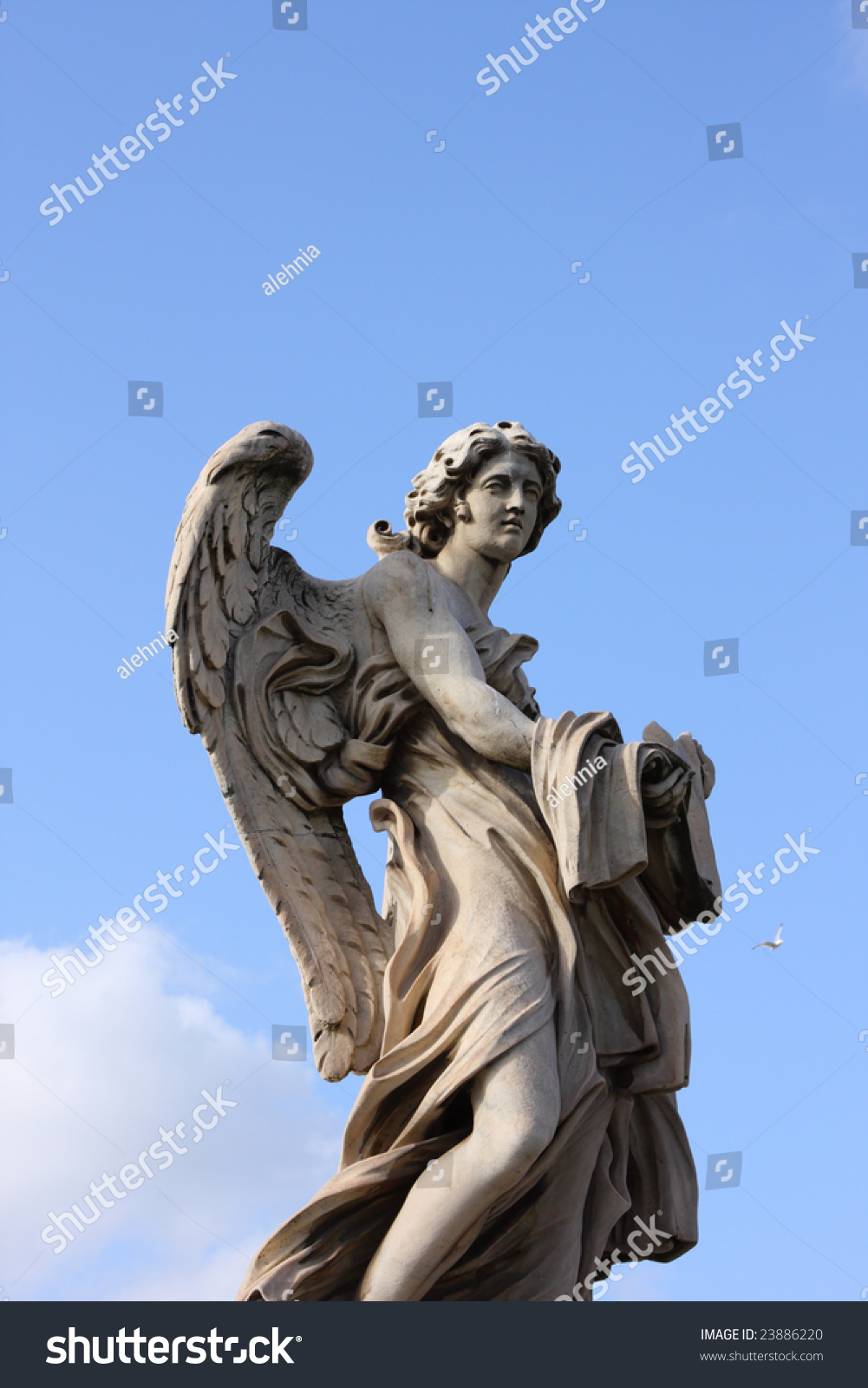 Скульптура ангела Бернини в Риме