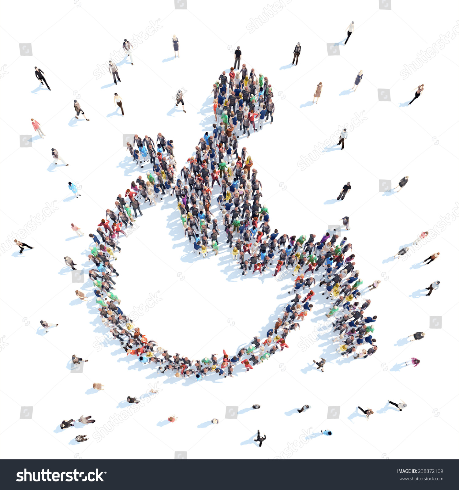 Large Group People Form Disabled Person Stock Illustration 238872169 ...