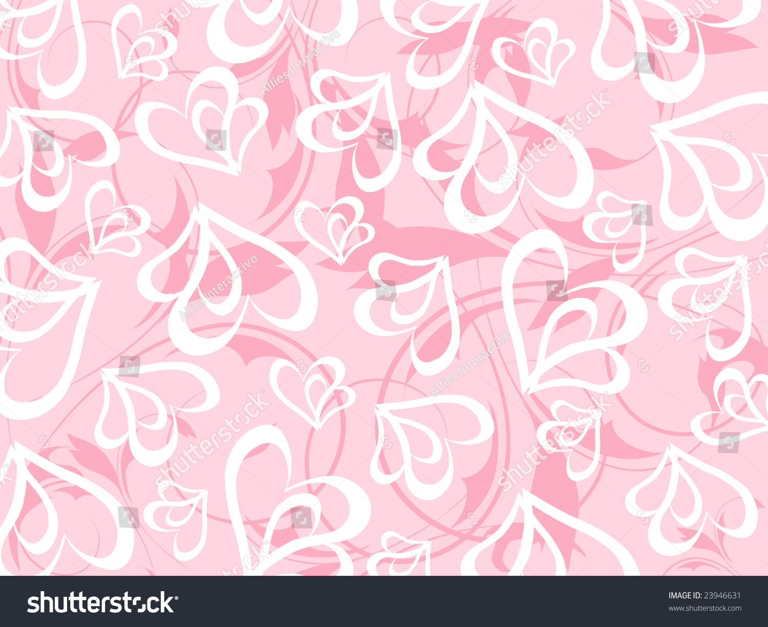 Romantic Floral Vector Background Stock Vector (Royalty Free) 23946631 ...