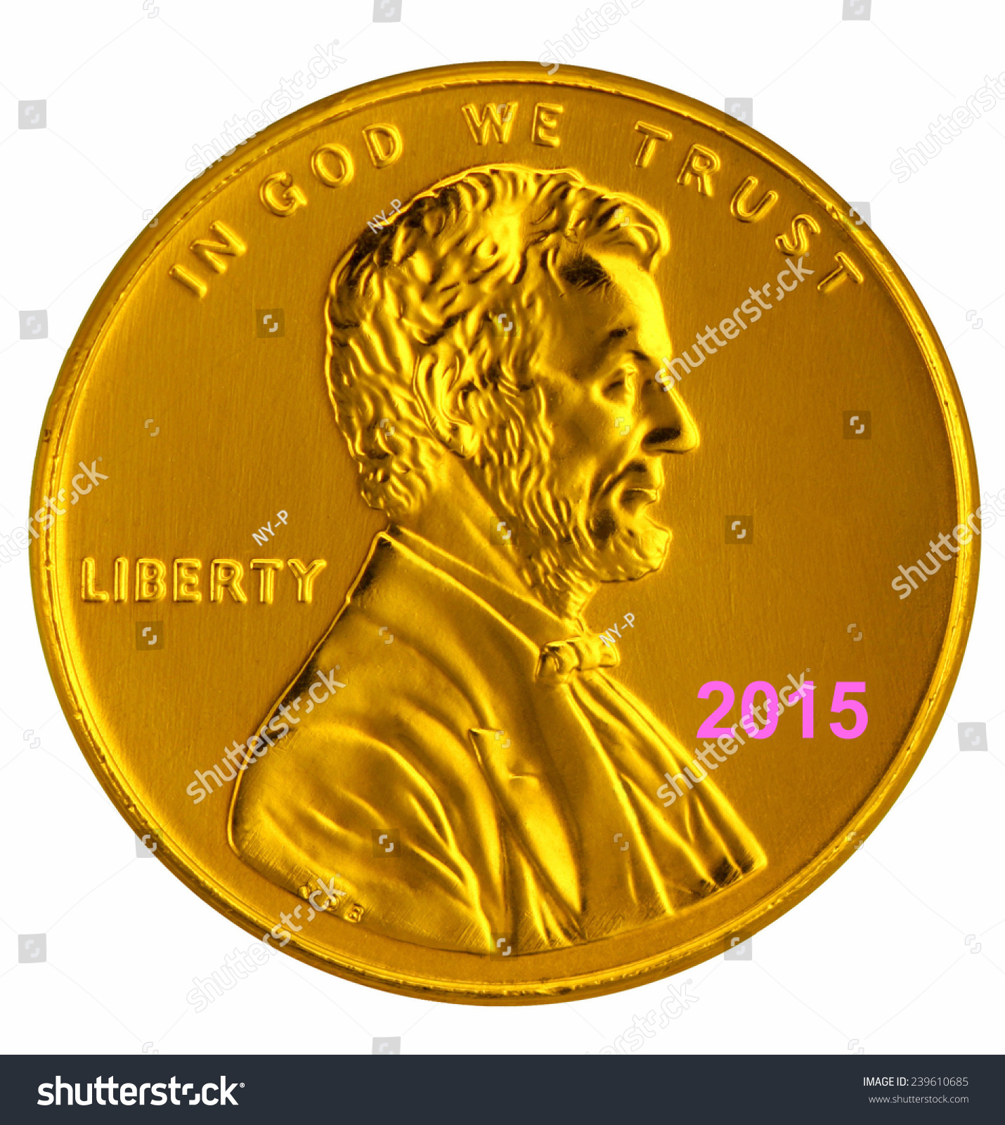 2015 Gold Penny Stock Illustration 239610685 | Shutterstock