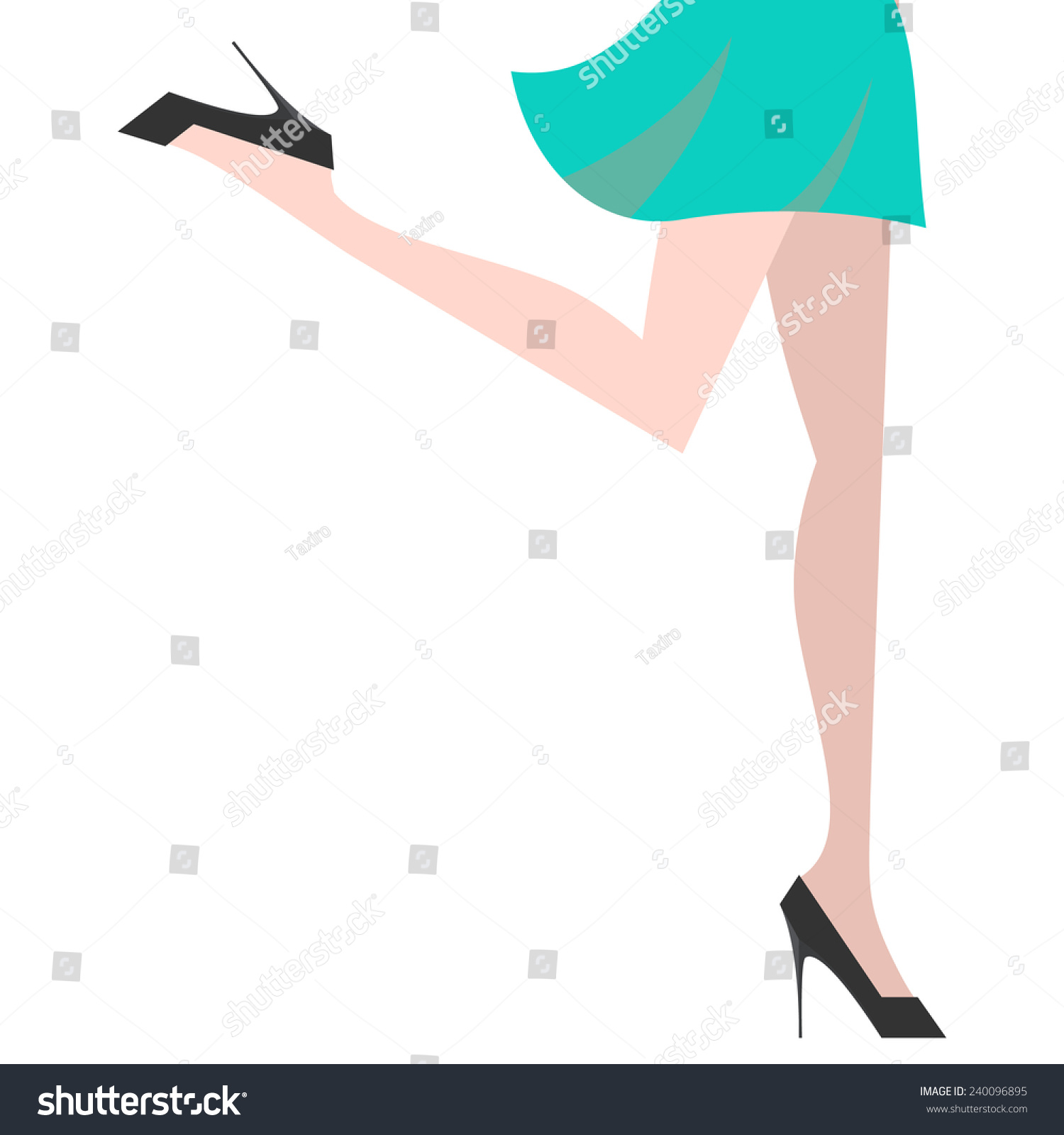 Elegant Sexy Women High Heel Shoe Stock Vector Royalty Free Shutterstock