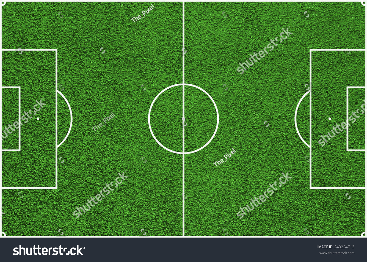 Top View Soccer Field Football Field Stock Illustration 240224713 ...