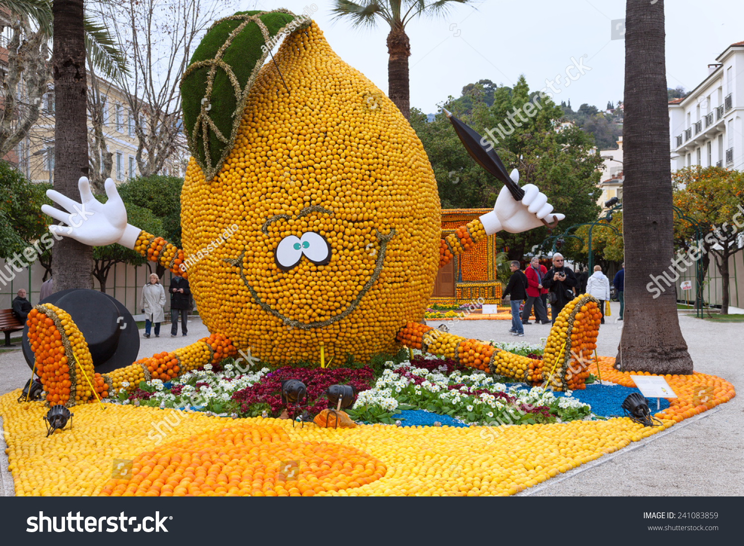 Menton France February 27 Lemon Festival Stock Photo 241083859