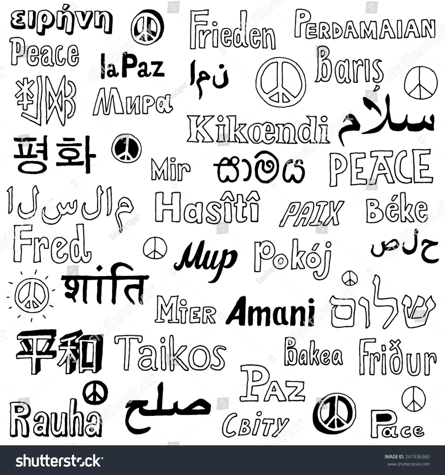 Мир на разных языках