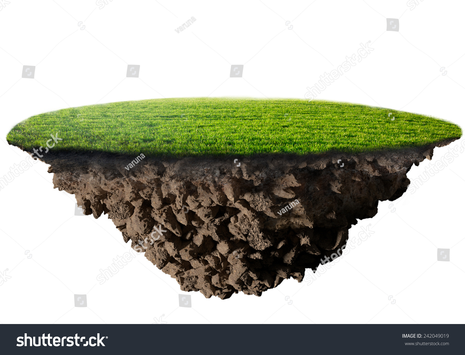 Green Grass Island Stock Illustration 242049019 | Shutterstock