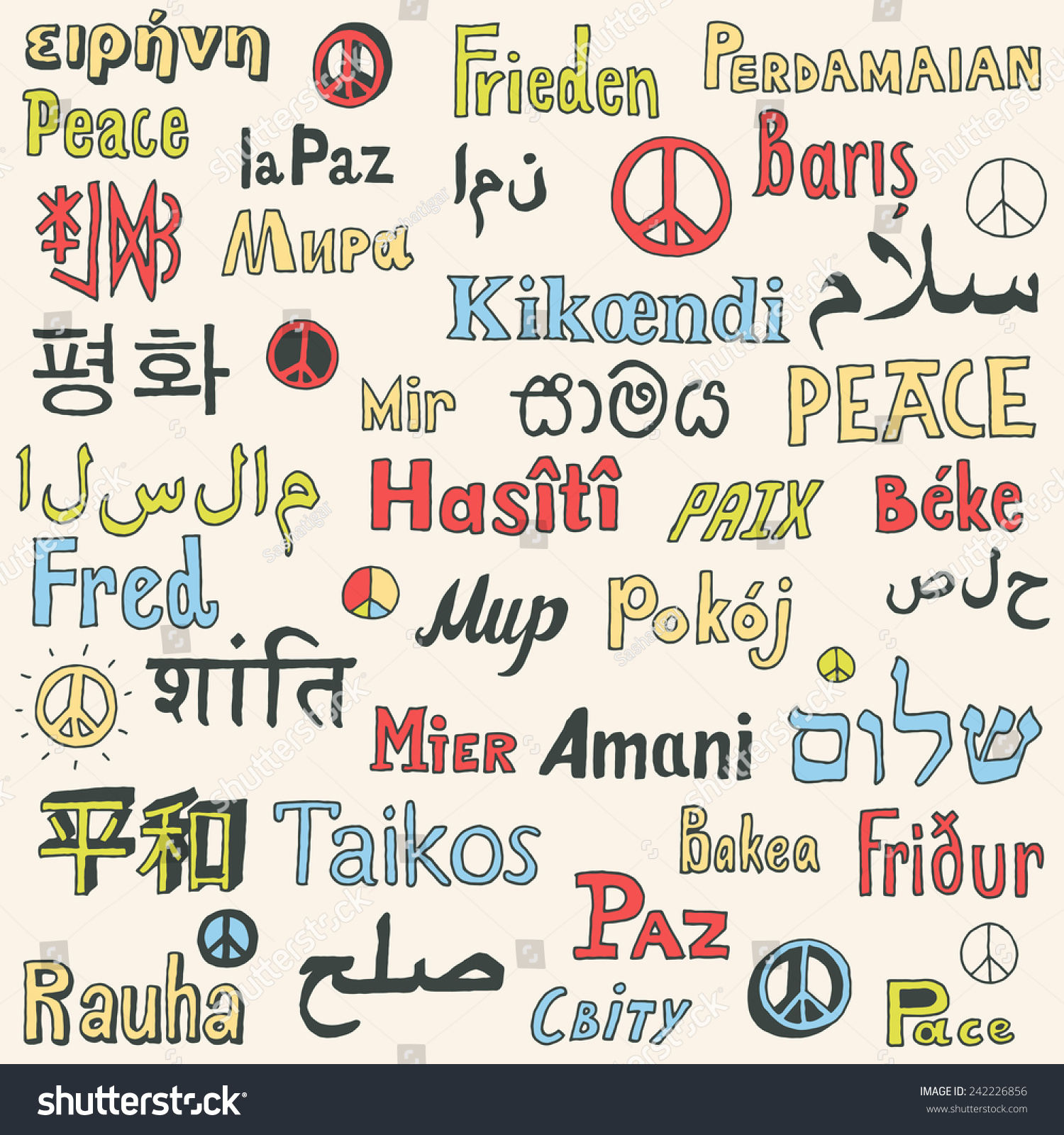 word-peace-different-languages-world-hand-stock-vector-royalty-free