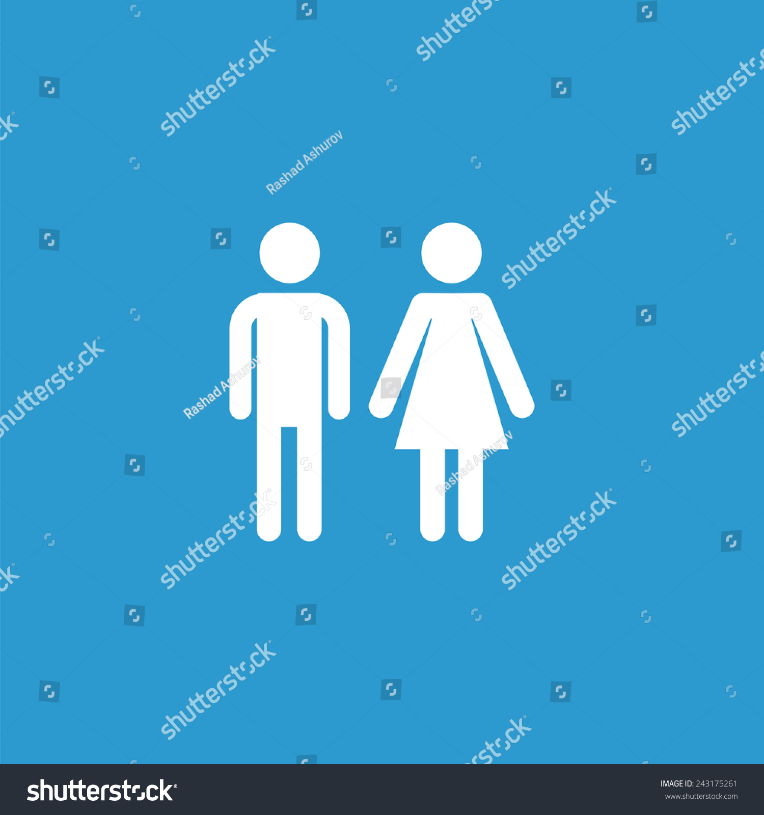Symbol für Mann und Frau einzeln,: Stock-Vektorgrafik (Lizenzfrei) 24317526...