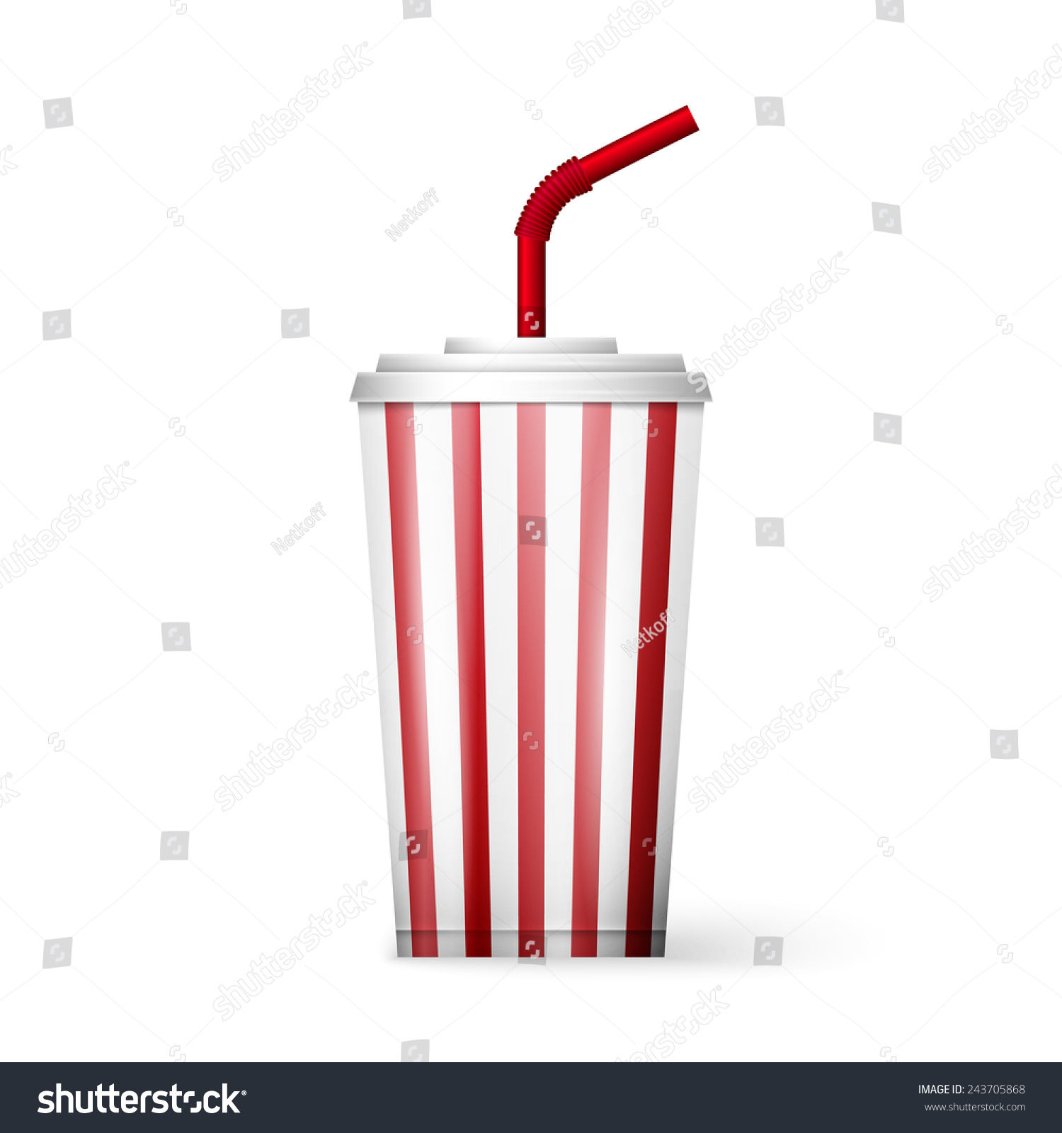 Illustration Soda Fountain Drink Isolated On Stock Vector (Royalty Free ...