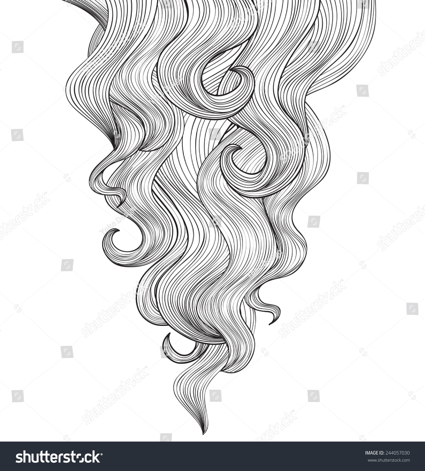 Hair Background Stock Vector (Royalty Free) 244057030 | Shutterstock