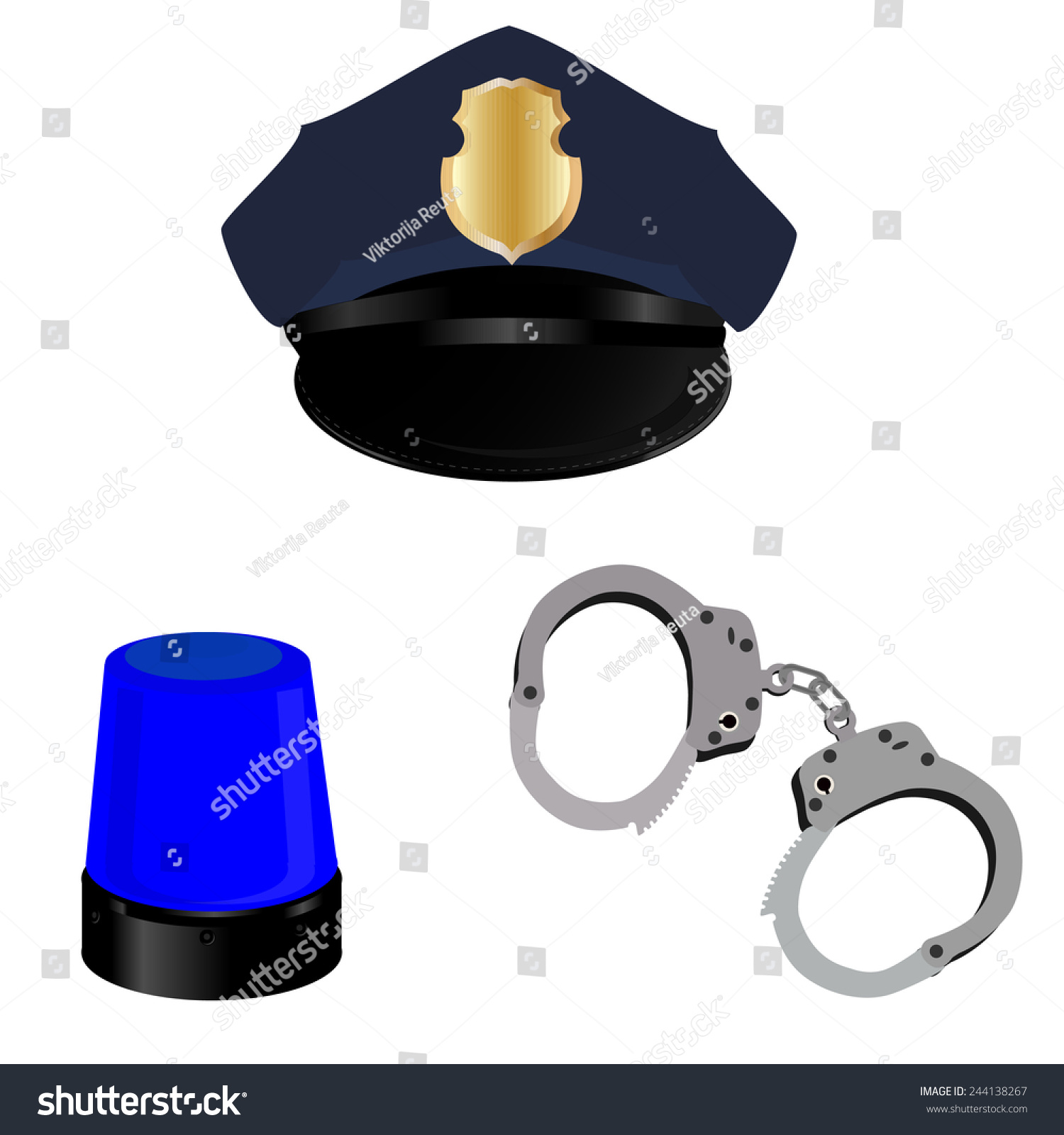 police hand cap