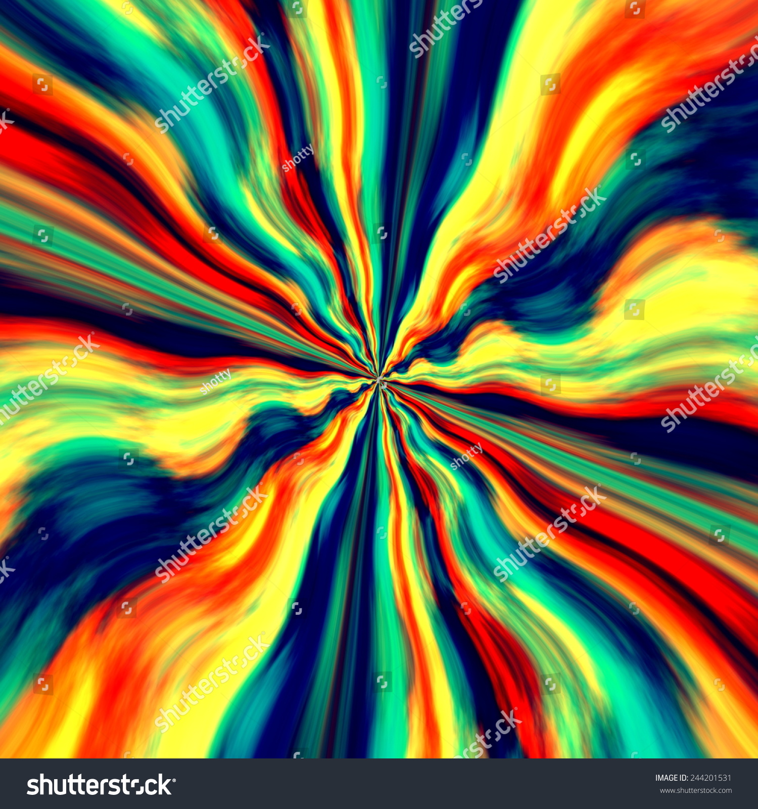 Colorful Vortex Background And Screensaver   Abstract Blue Orange