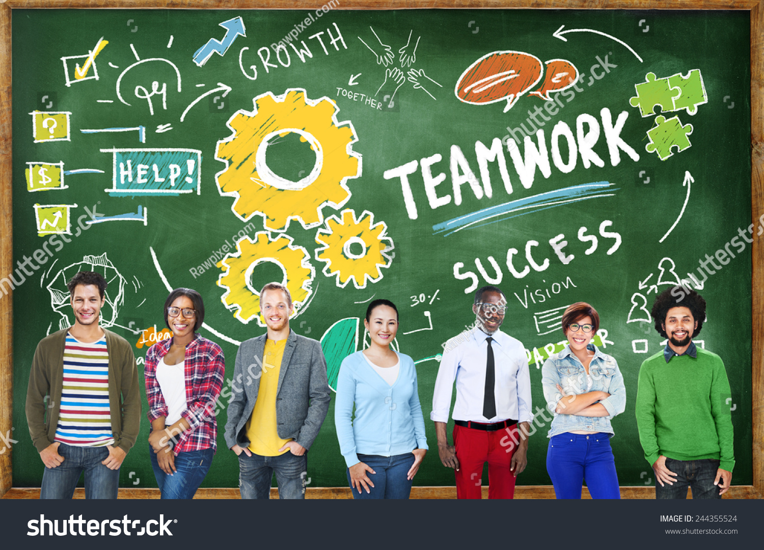 Teamwork Team Together Collaboration Education Students Stock Photo ...