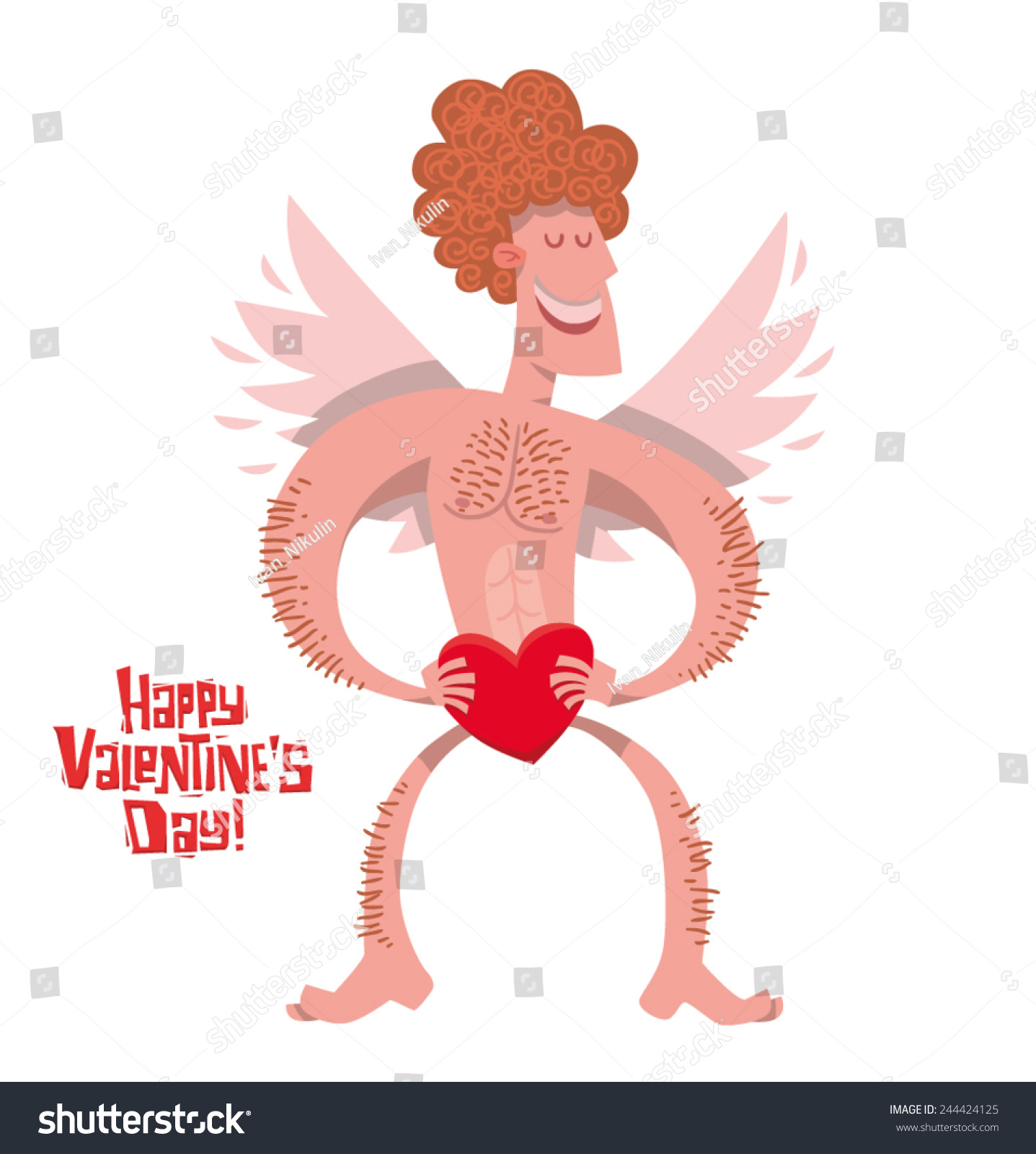 Sexy Male Cupid Vector Stock Vector (Royalty Free) 244424125 Shutterstock.