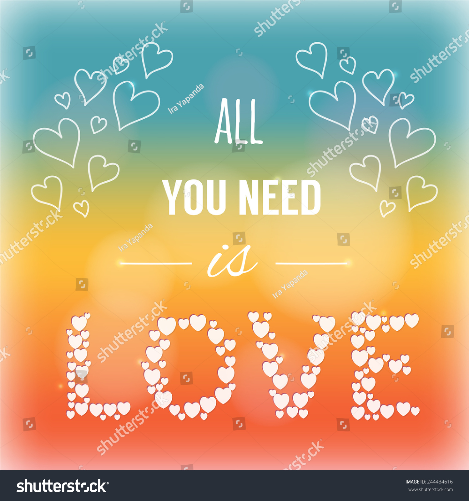 All You Need Love Heart Silhouette Stock Vector Royalty Free 244434616 Shutterstock 9361