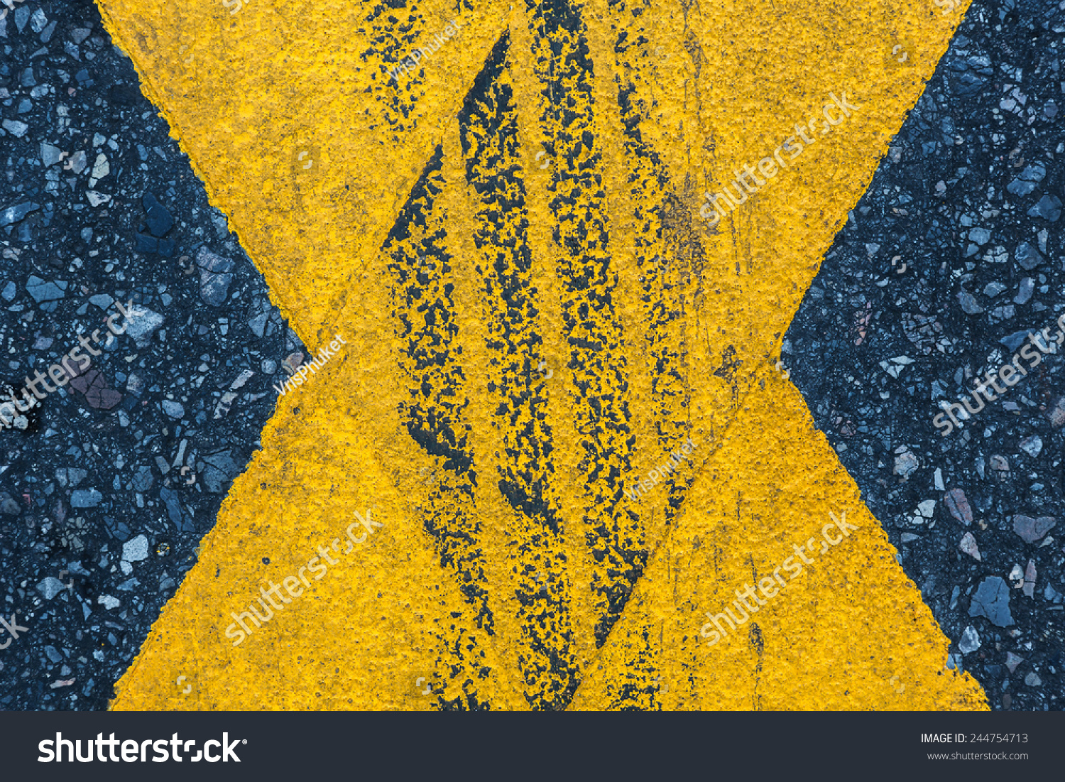 Yellow Line On Road Texture Background Stock Photo 244754713 | Shutterstock