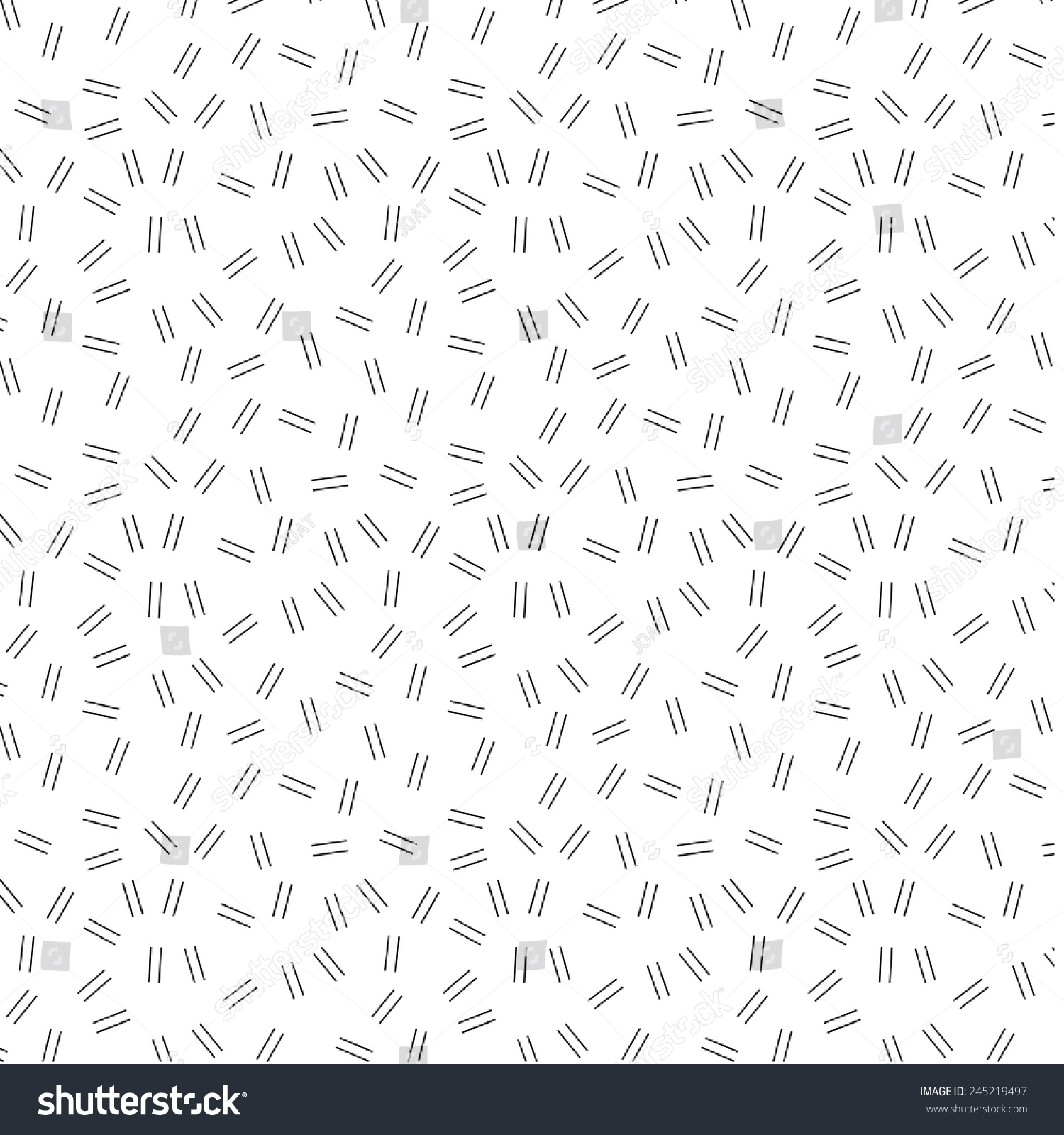 Random Placement Fine Lines Black White Stock Vector (Royalty Free ...