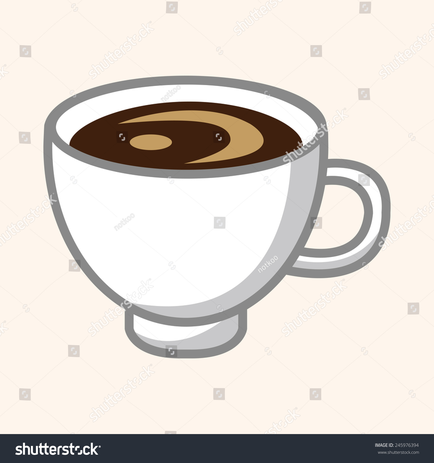 Cartoon Coffee Icon Stock Vector (Royalty Free) 245976394 | Shutterstock