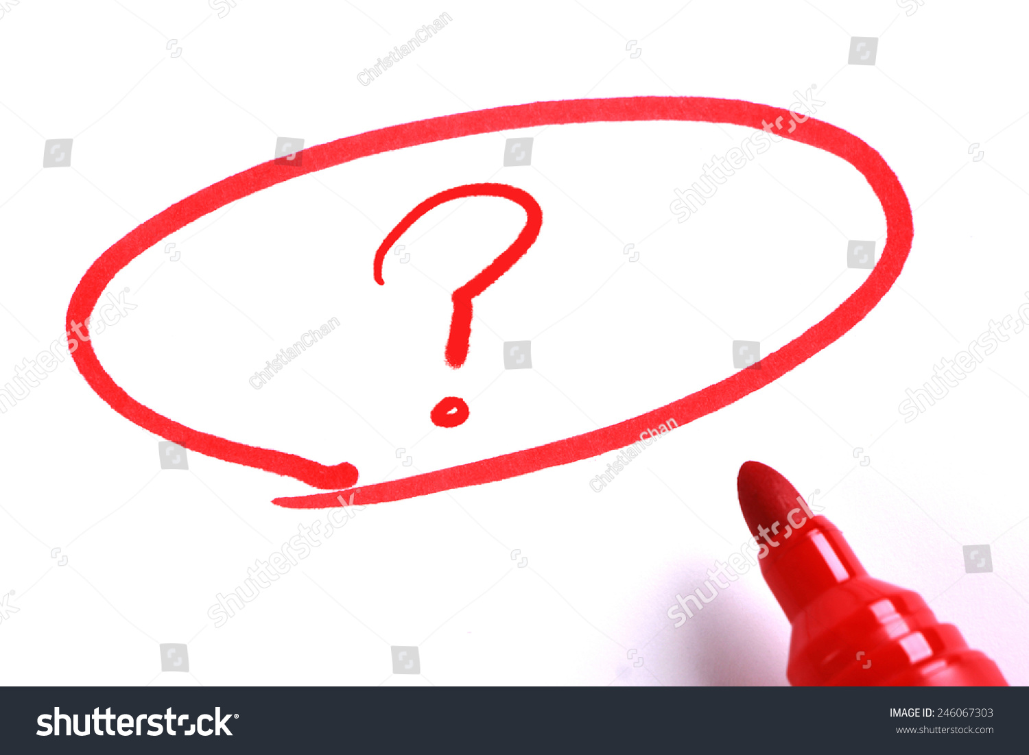 Question Mark Circle Red Marker On Stock Photo 246067303 | Shutterstock