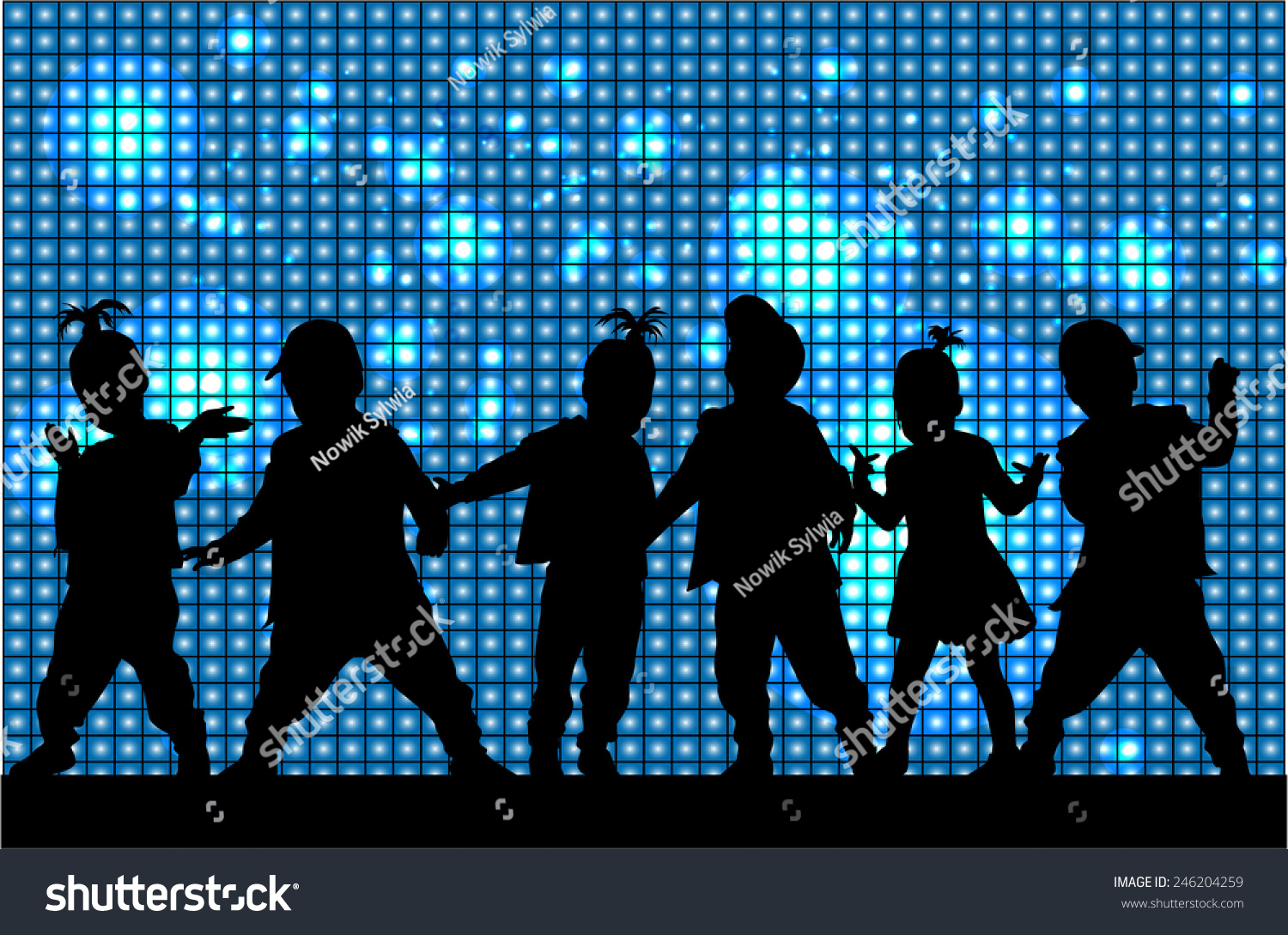 Children Silhouette Stock Vector (Royalty Free) 246204259 | Shutterstock