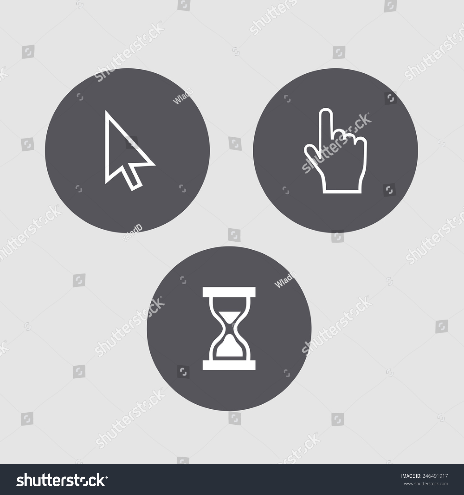 Mini Set Computer Symbols Stock Illustration 246491917 | Shutterstock