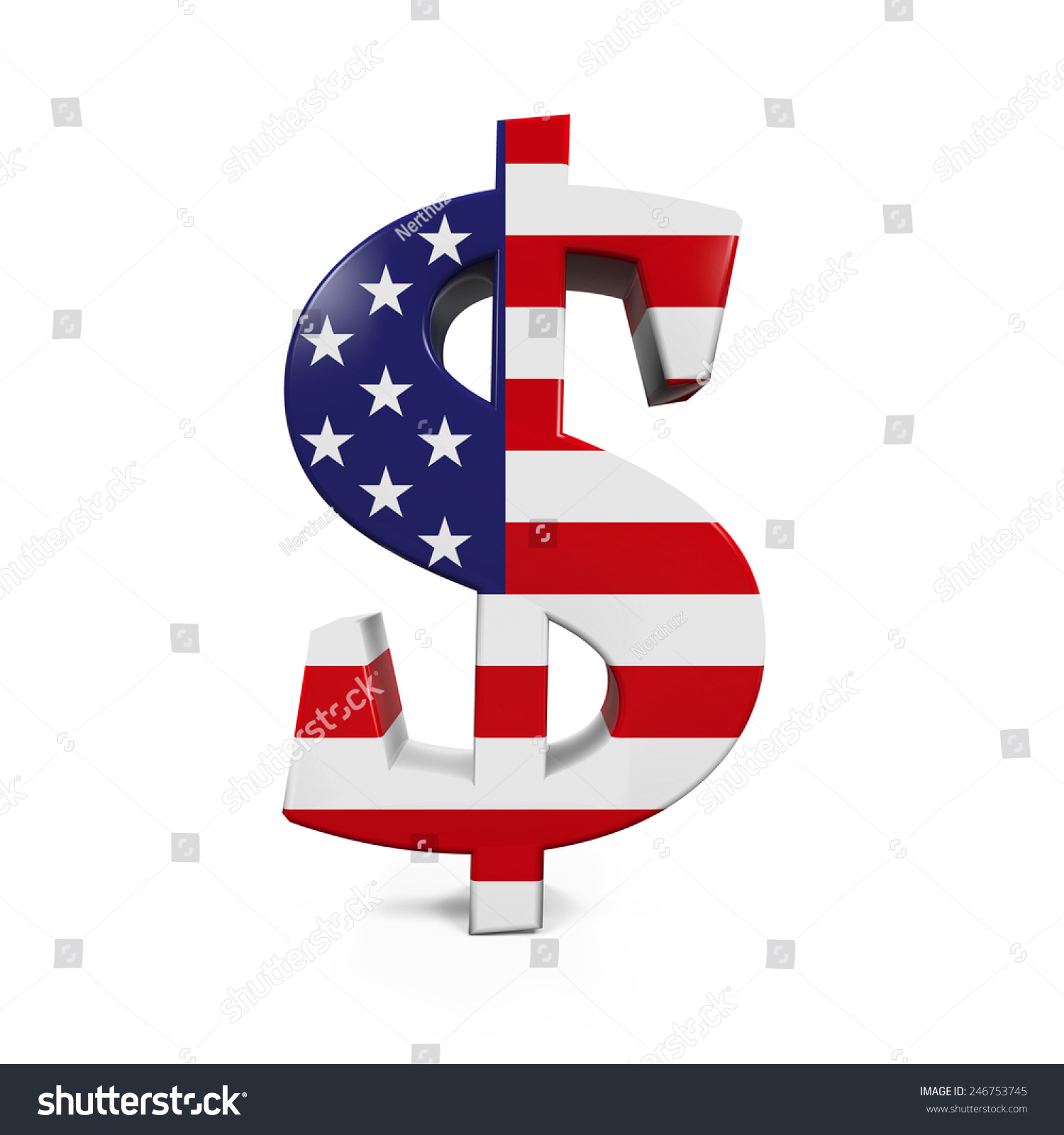 symbol of the us found on the dollar