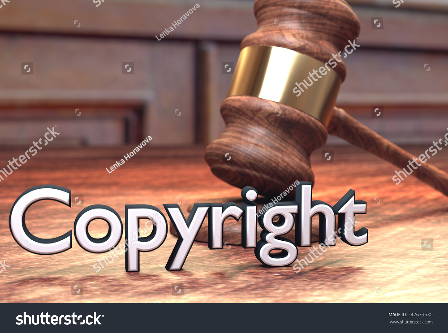 Copyright Infringement Court Case Stock Illustration 247639630 ...