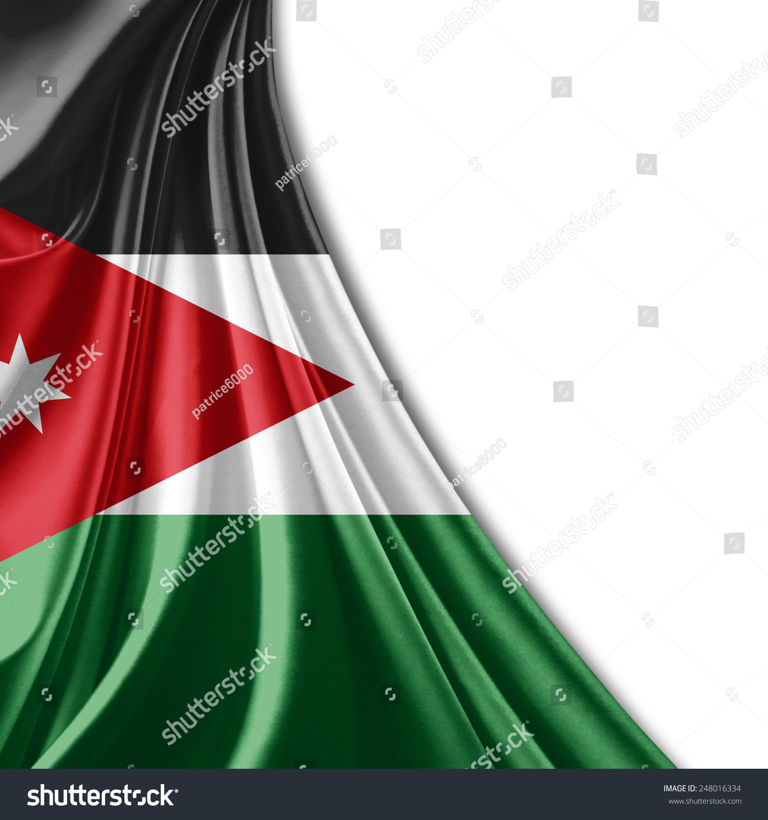 Jordan Flag White Background Stock Illustration 248016334 | Shutterstock