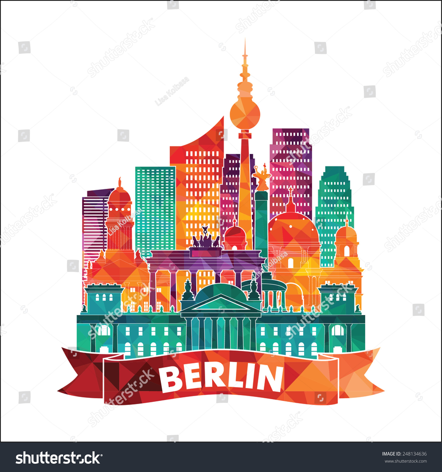 Берлин иллюстрация