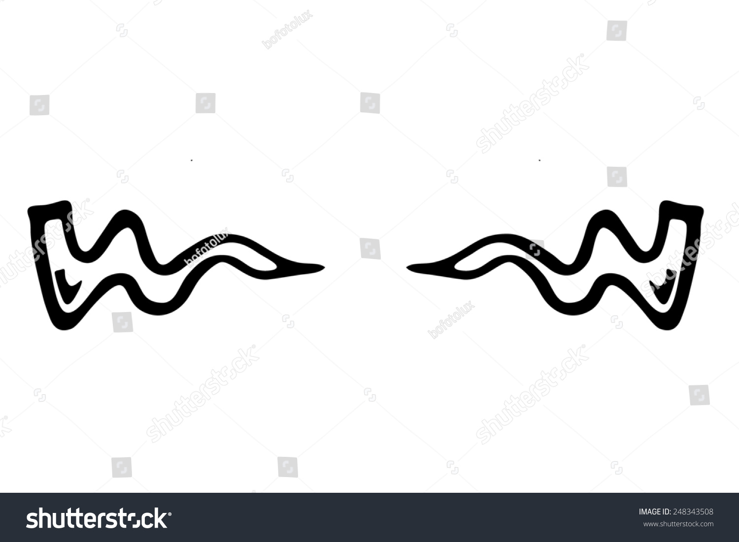 Separation Symbols Stock Illustration 248343508 | Shutterstock