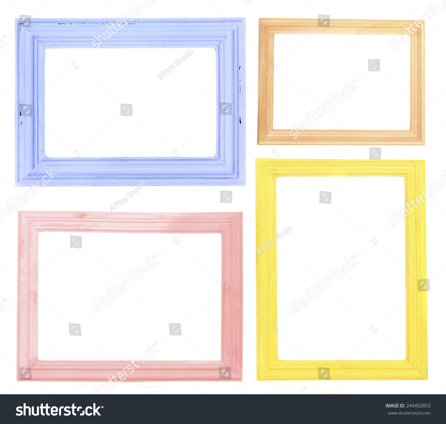 Collage Frames Isolated On White Stock Photo 249402853 | Shutterstock