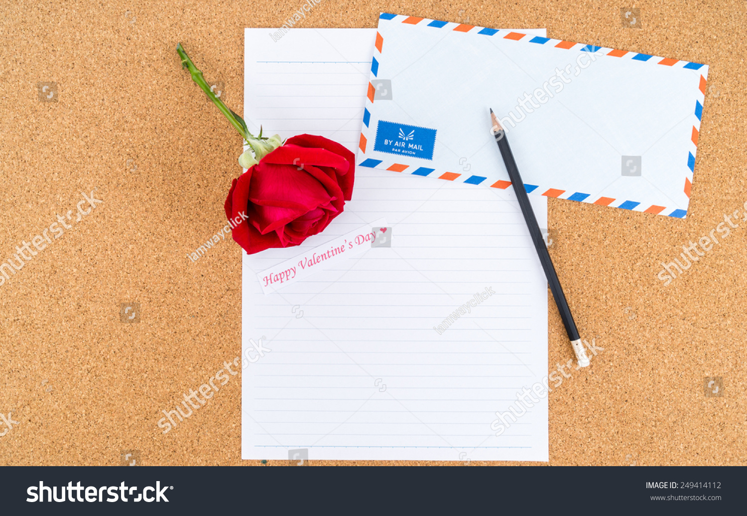 Cardboard Cork Board Note Paper Pencil Stock Photo 249414112 | Shutterstock