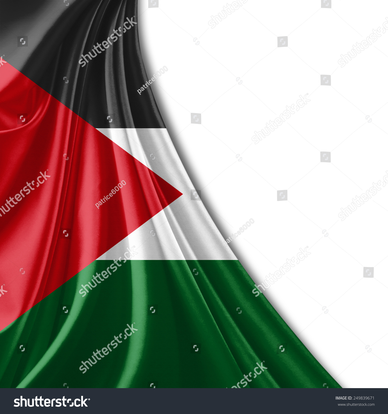 Palestine Flag White Background Stock Illustration 249839671 | Shutterstock