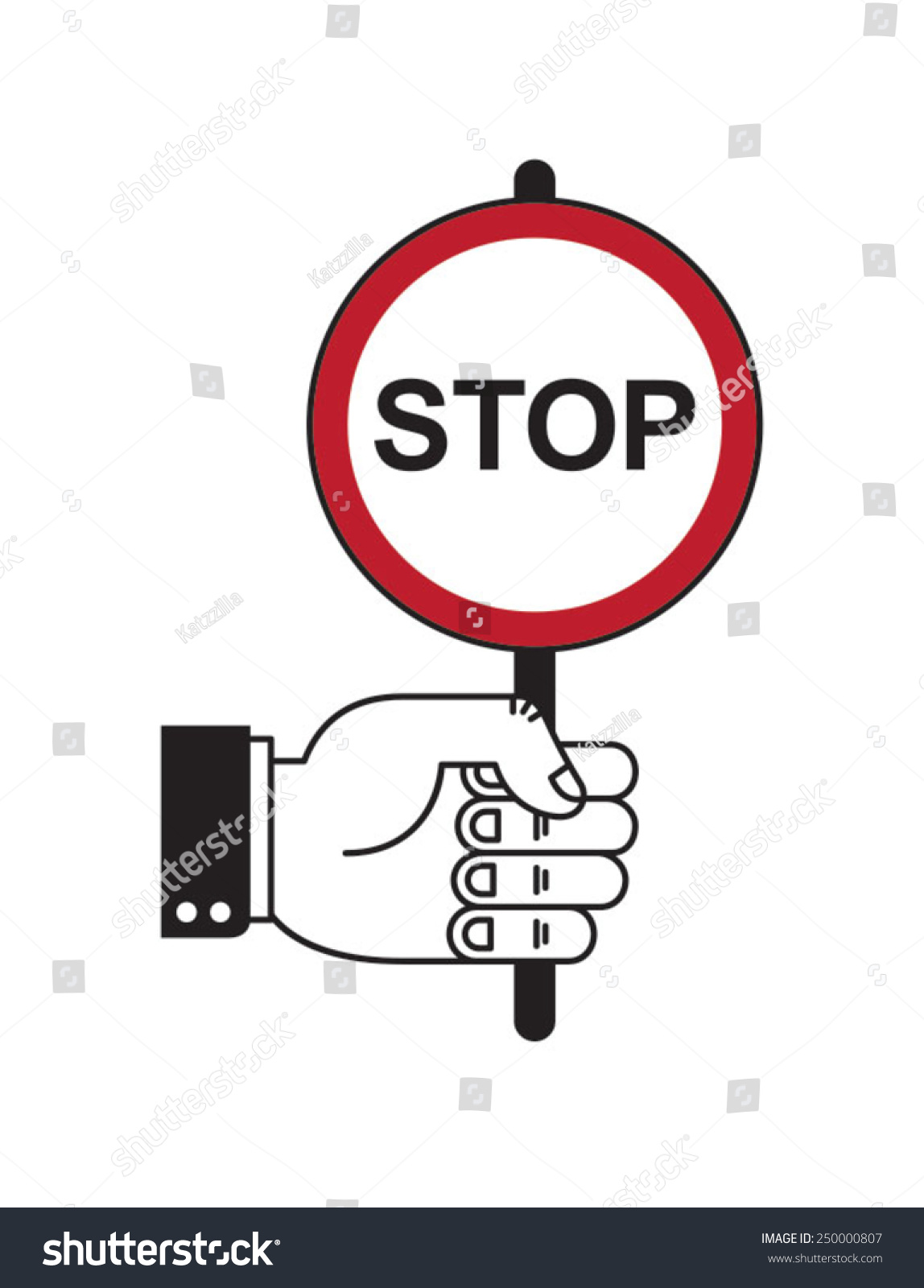 Stop Sign Stock Vector (Royalty Free) 250000807 | Shutterstock