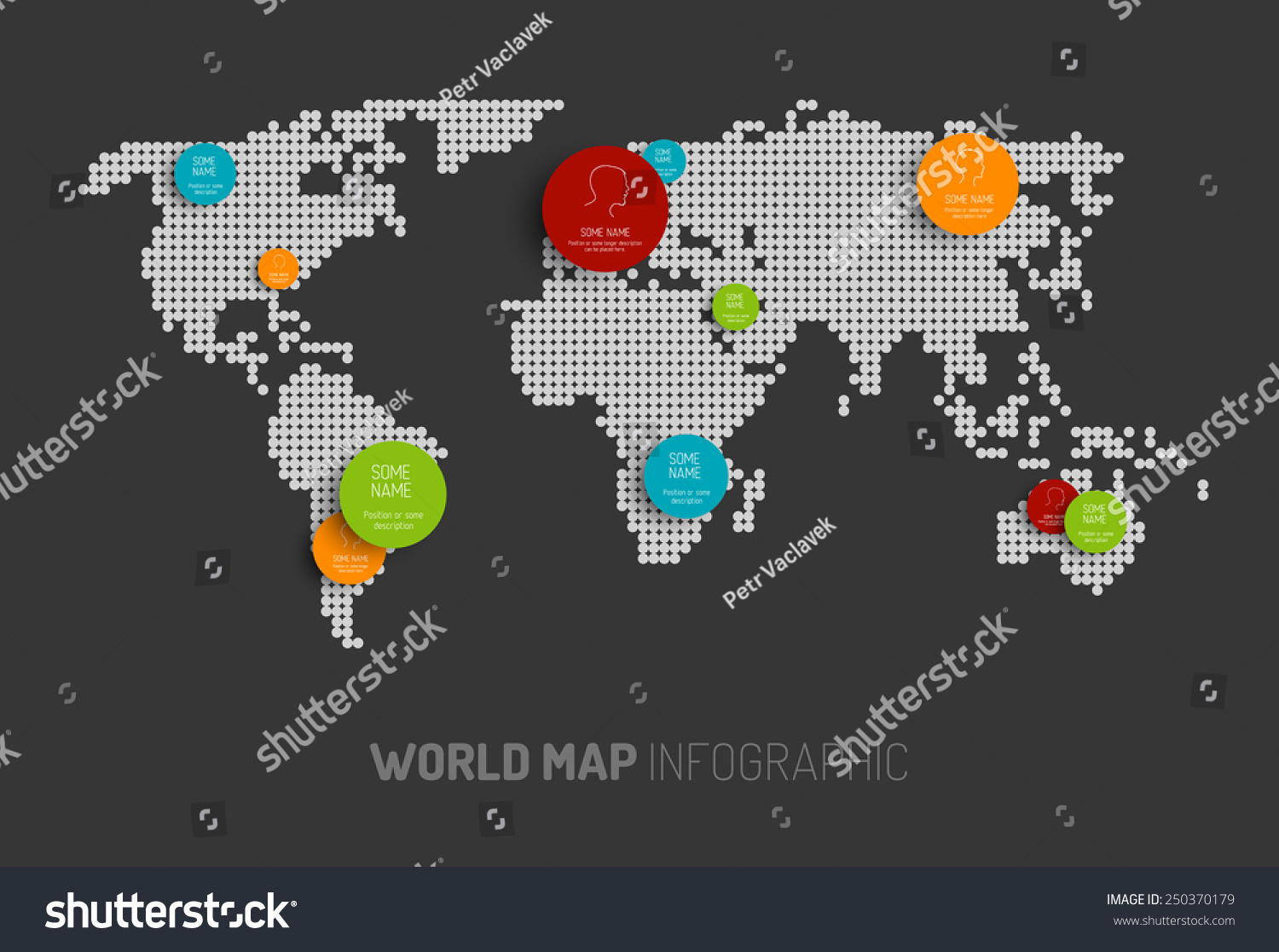 World s lightest. Картография инфографика.