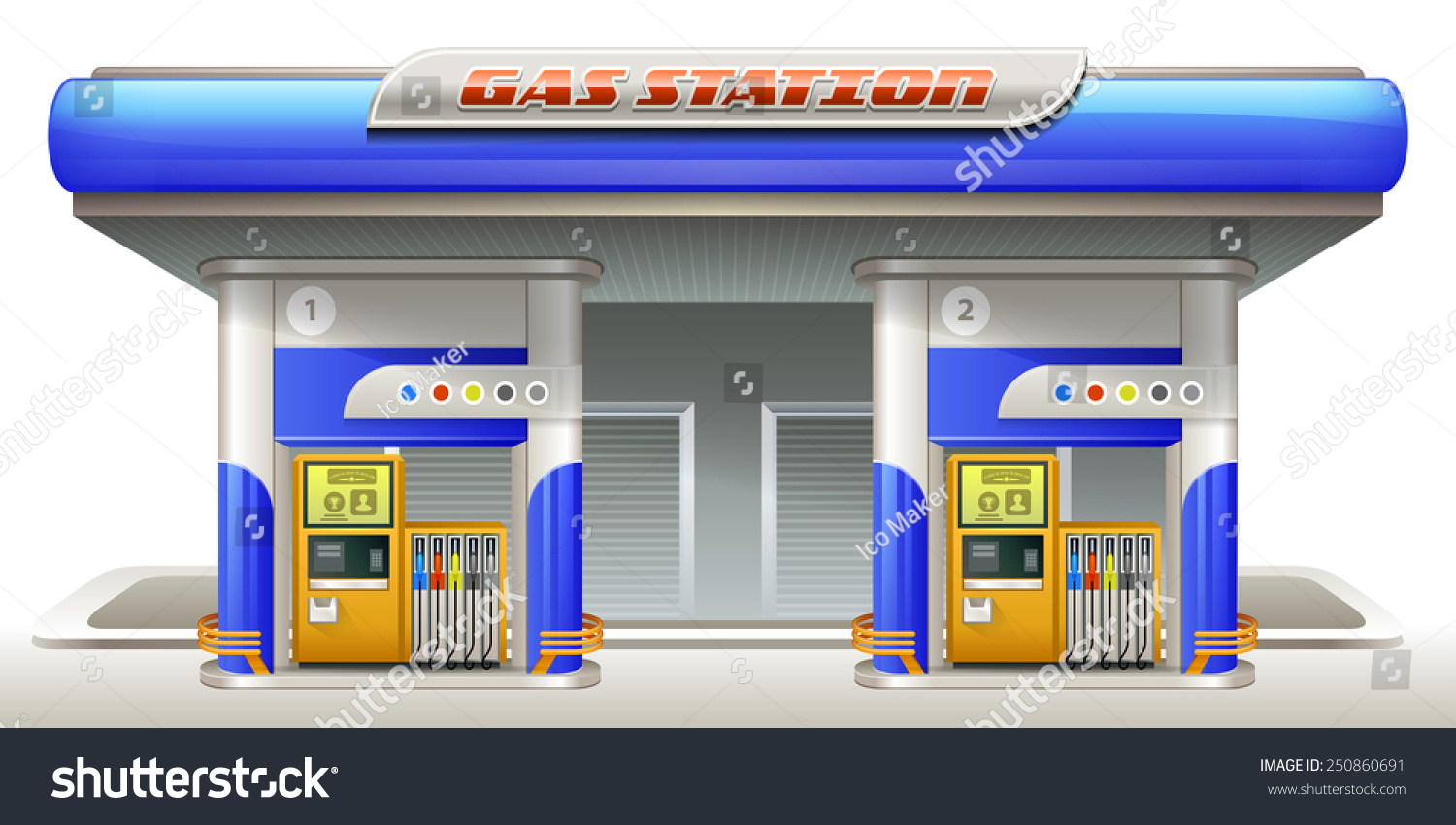 Gas Station вектор