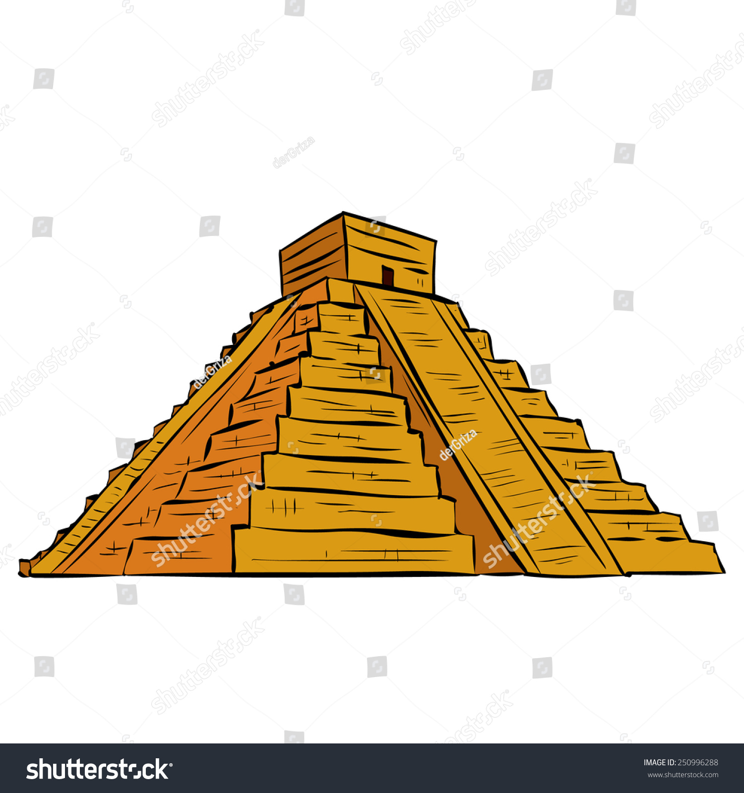 Пирамида Чичен ица вектор