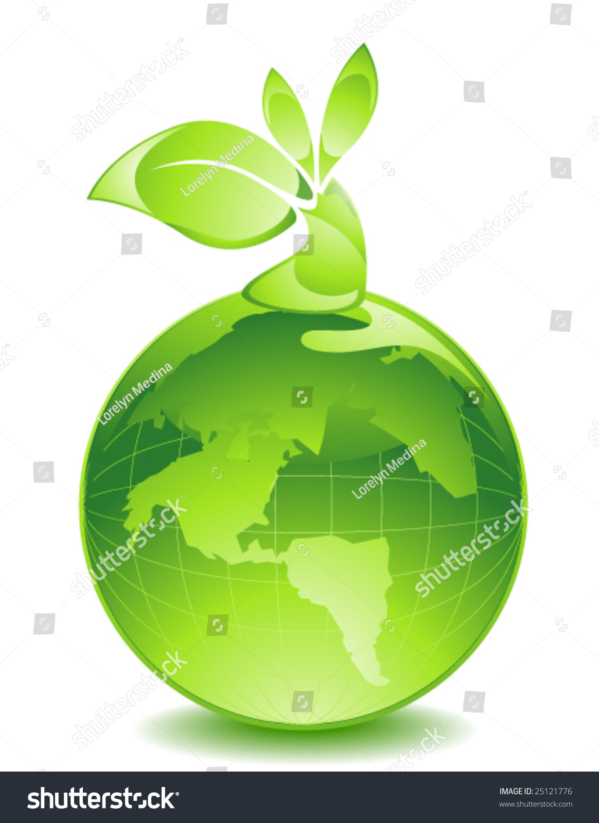 Green Earth Vector Stock Vector (Royalty Free) 25121776 | Shutterstock