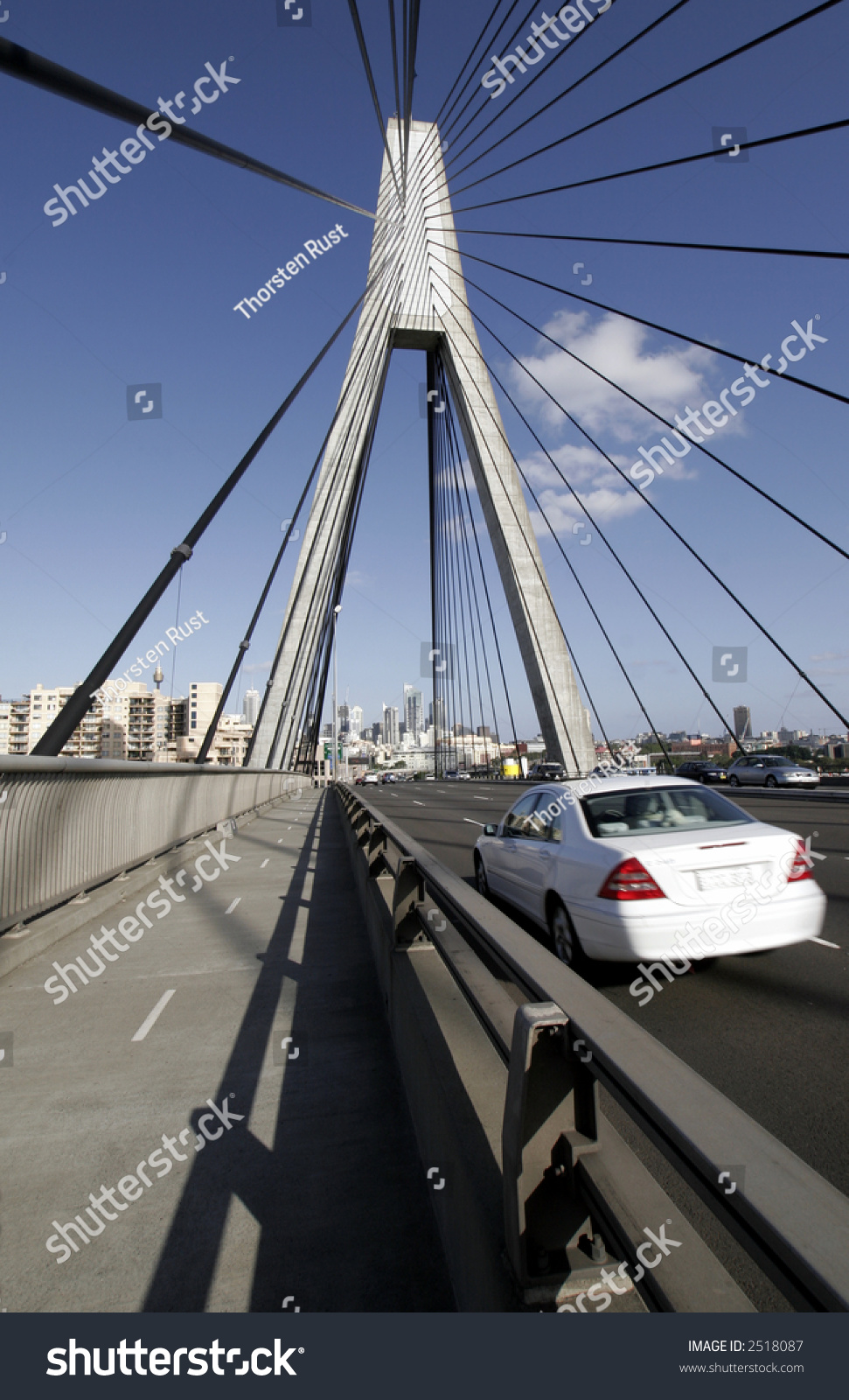 Anzac Bridge Sydney Australia Anzac Bridge Stock Photo 2518087