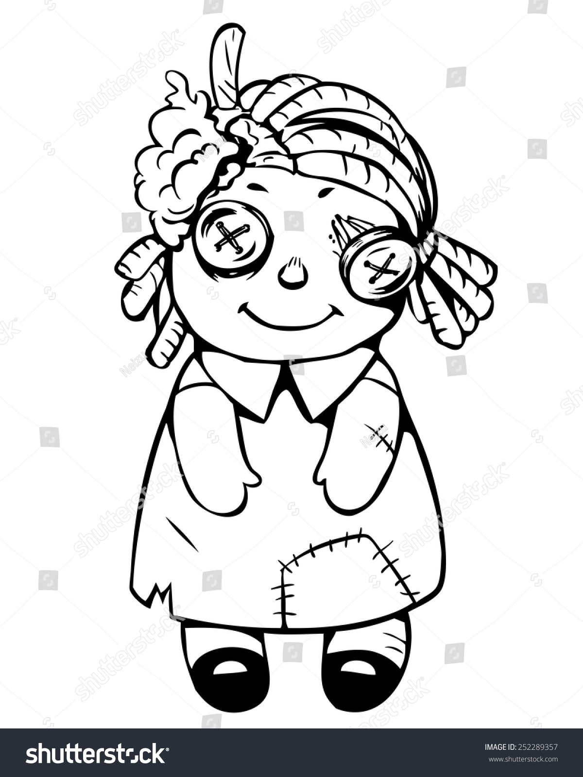 old doll cartoon