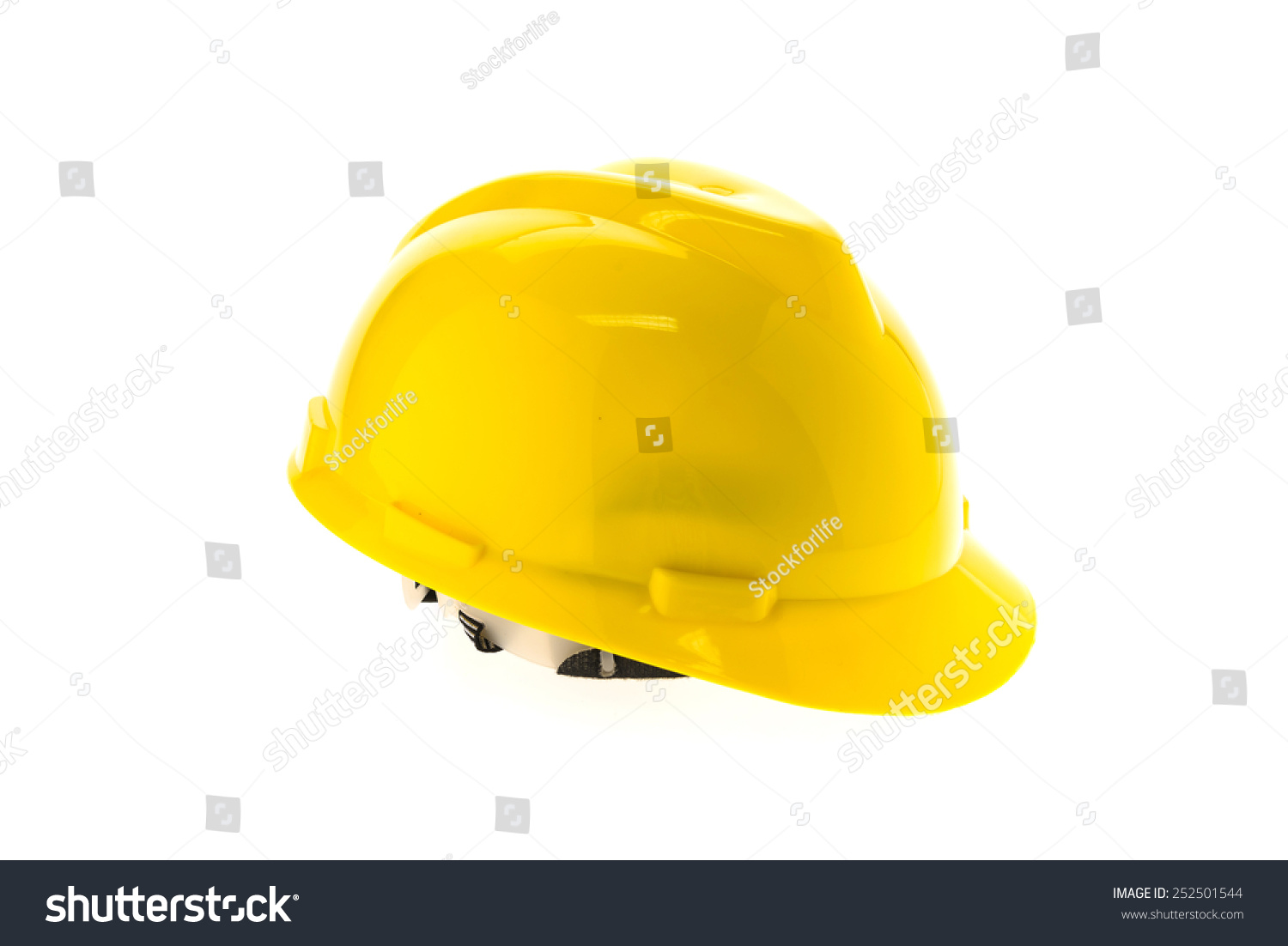 Construction Hard Hat Safety Helmet Isolated Stock Photo 252501544 ...