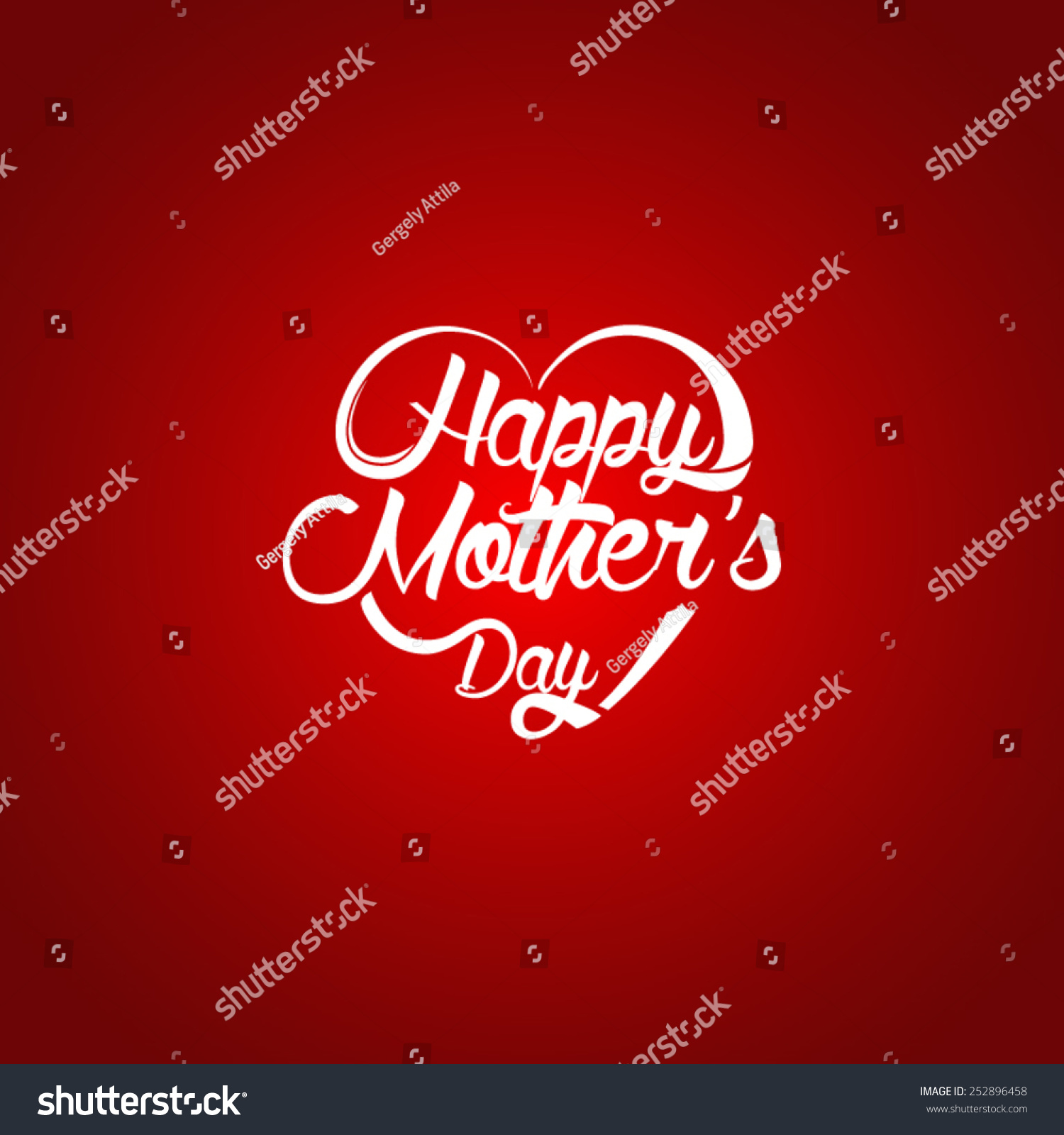 Typographical Background Your Love Happy Mothers Stock Vector Royalty Free 252896458