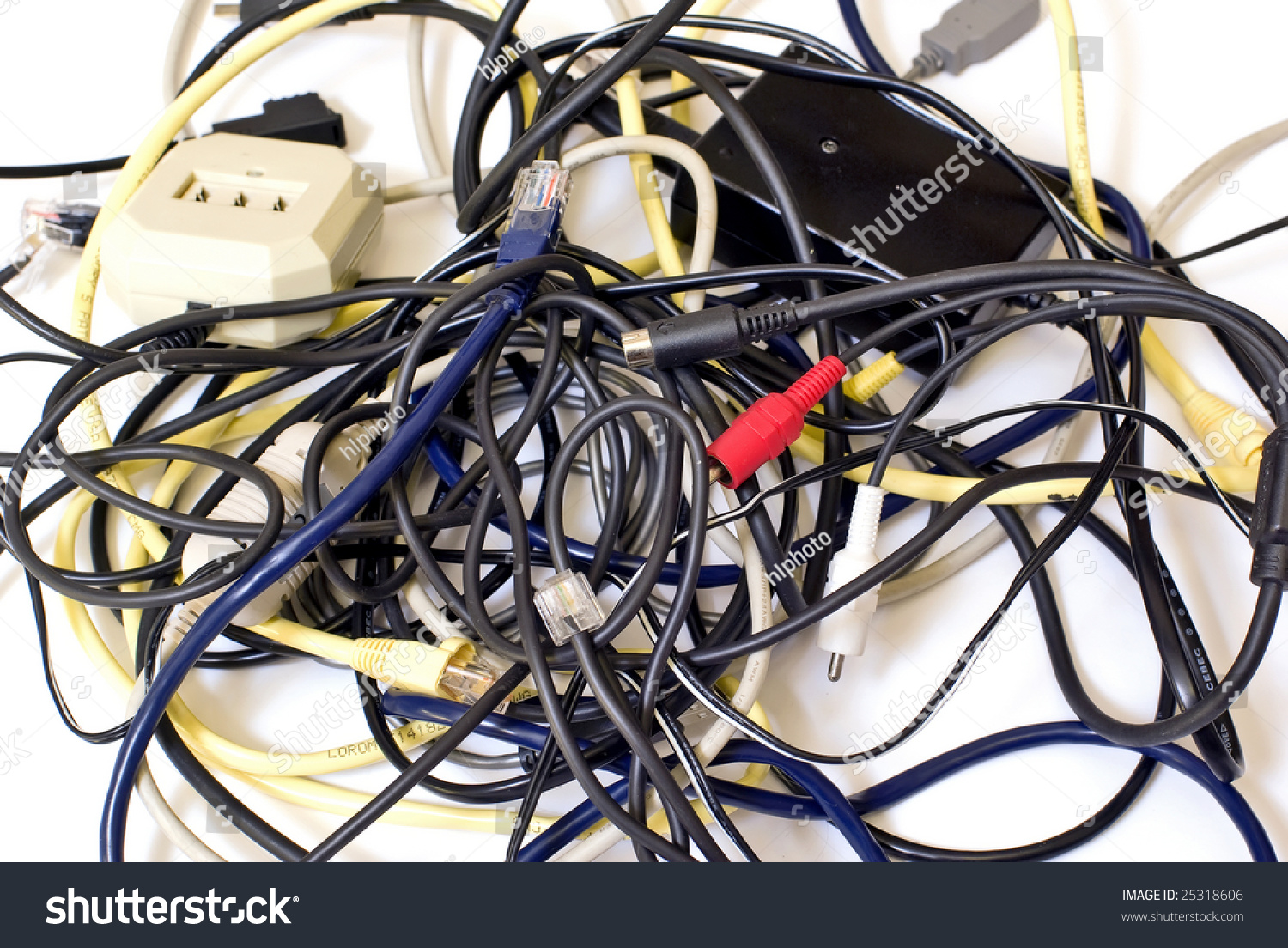 Cable Chaos Stock Photo 25318606 | Shutterstock