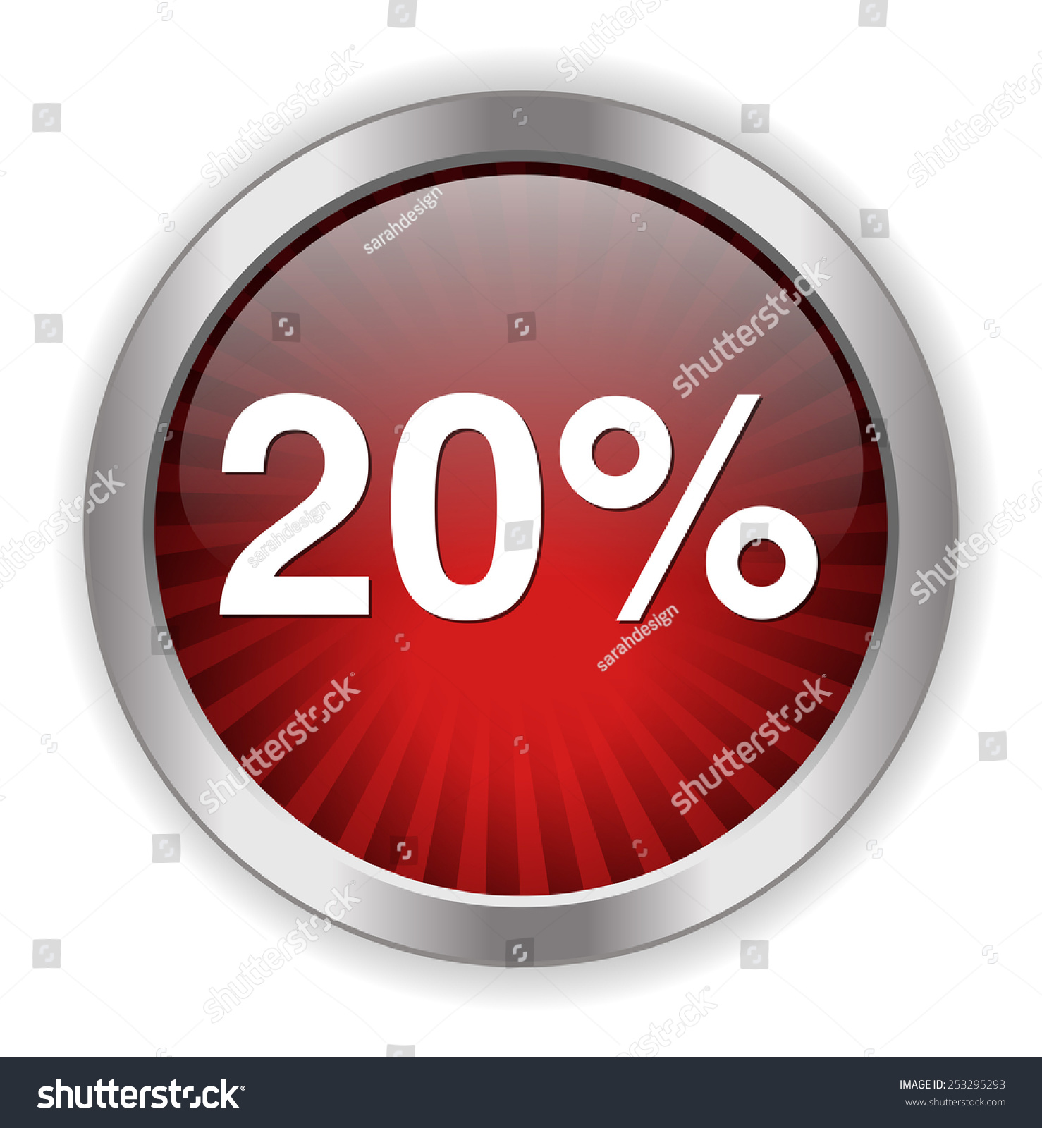 20 Percent Icon Stock Vector (Royalty Free) 253295293 | Shutterstock