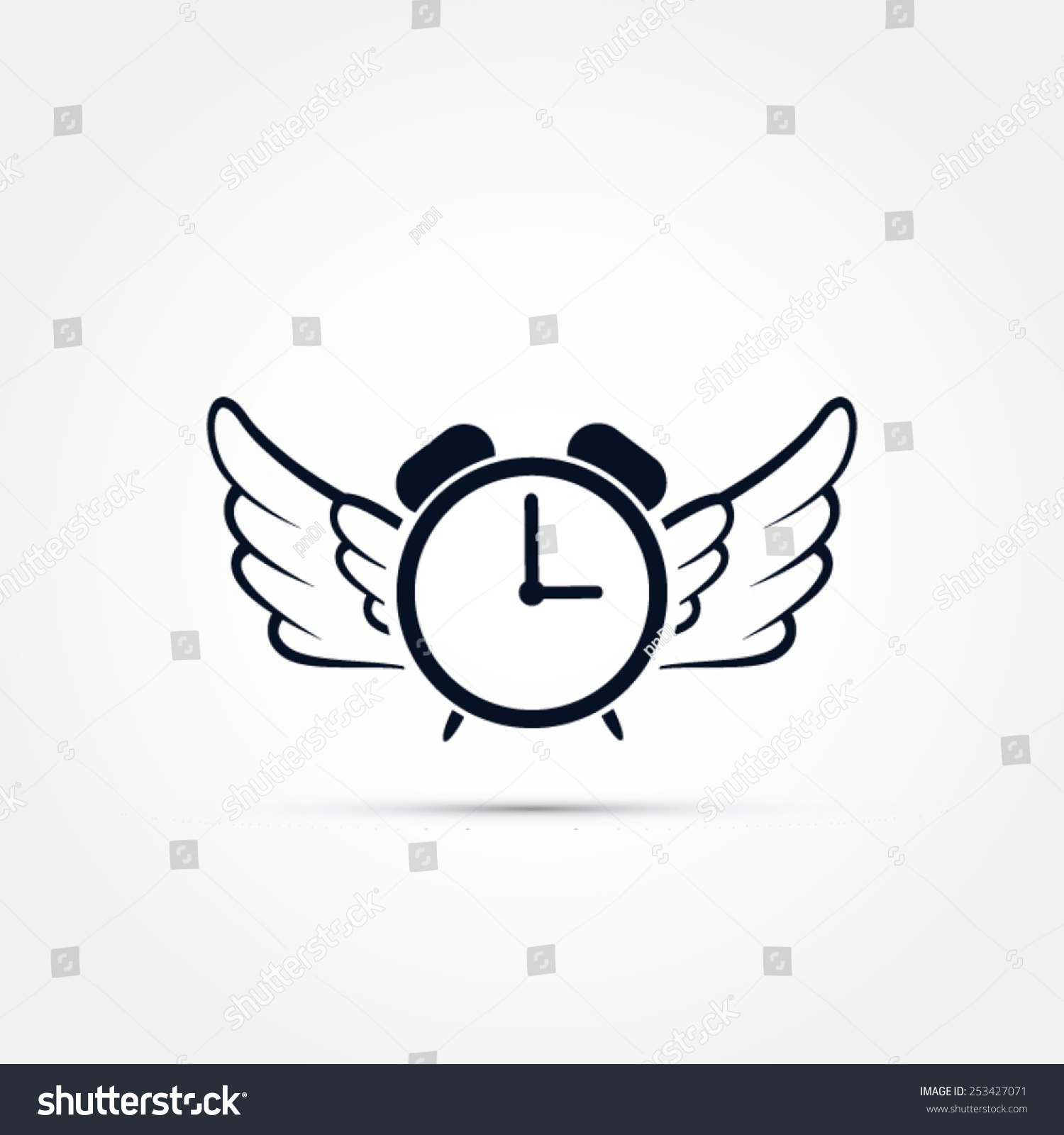 Time Flies Illustration Stock Vector (Royalty Free) 253427071 ...