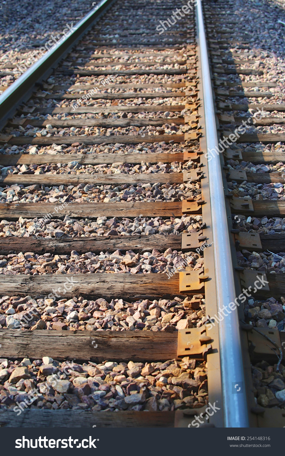 old wooden train tracks