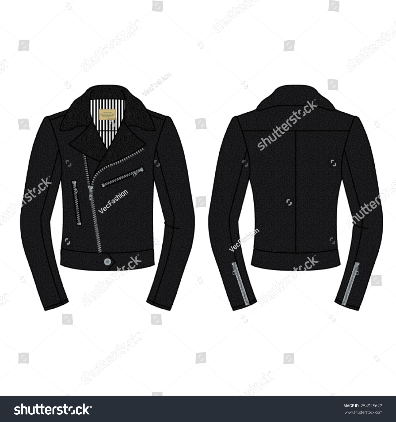 Leather jacket template 2,589 รายการ ภาพ ภาพสต็อกและเวกเตอร์ Shutterstock